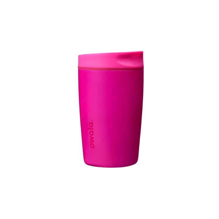 Owala 12 fl oz Stainless Steel SmoothSip Slider Ceramic Lined Travel Mug - Read My Lips