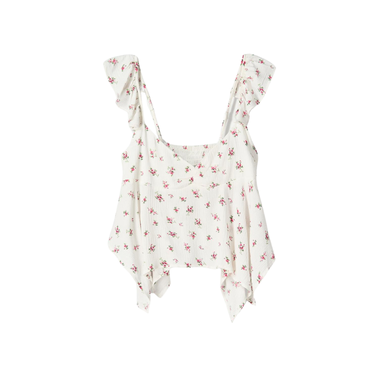 Bershka Blusa textura print T1