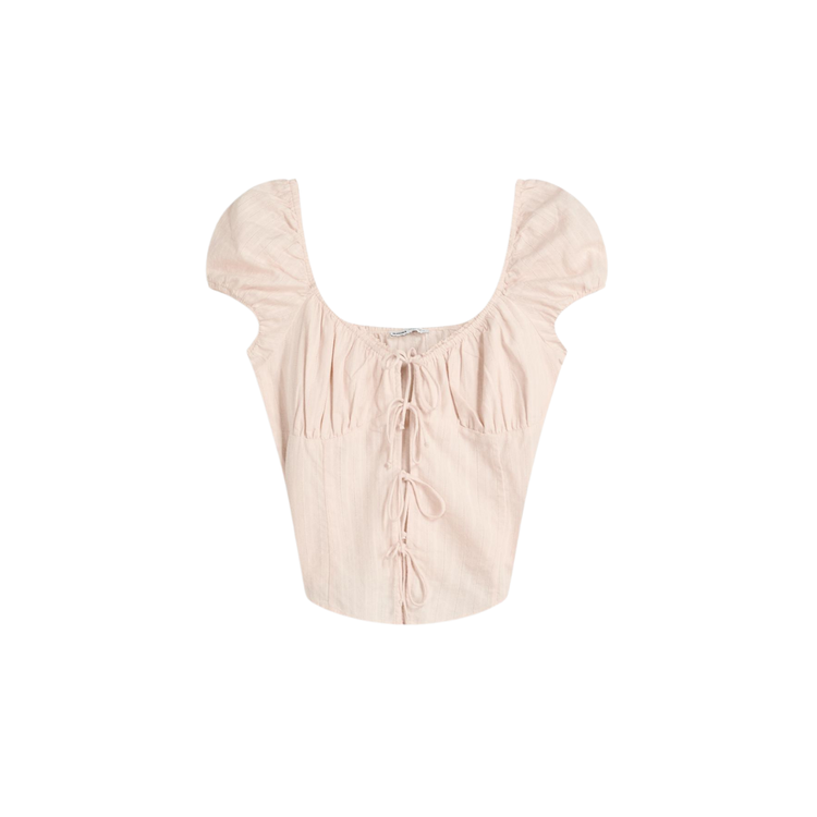 Bershka Blusa manga corta estructura lazadas P1