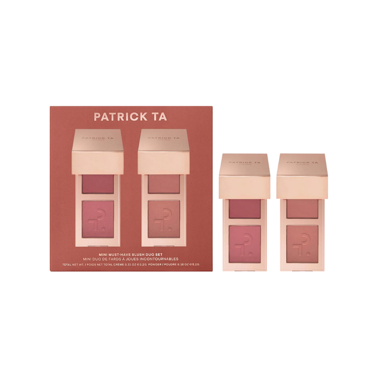 PATRICK TA Mini Must-Have Major Headlines Double-Take Crème & Powder Blush Duo Set