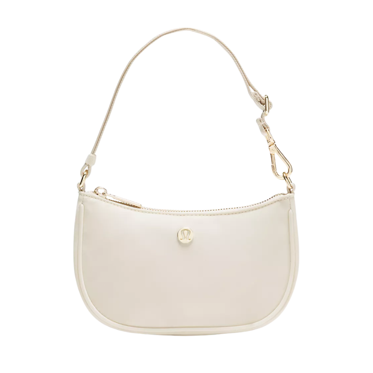 Lululemon City Essentials Mini Shoulder Bag 1L Light Ivory/Gold