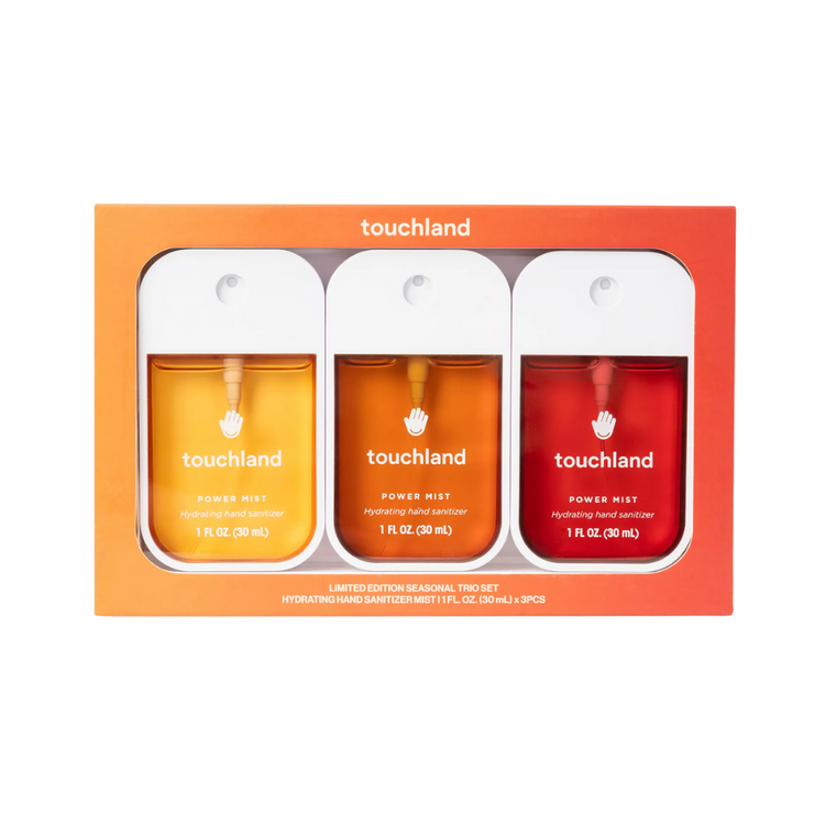 Touchland Limited Edition Power Mist Hydrating Hand Sanitizer Seasonal Trio Set
