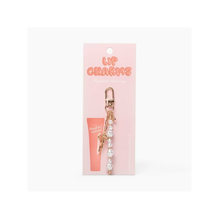 Studio Artifact Lip Charm Keychain Accessory - Pearl