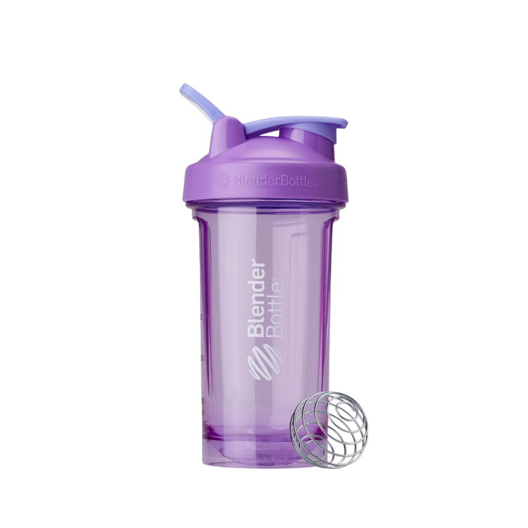 BlenderBottle 24 fl oz Plastic Pro24 Shaker Bottle Purple: BPA-Free, Leakproof, Odor-Resistant