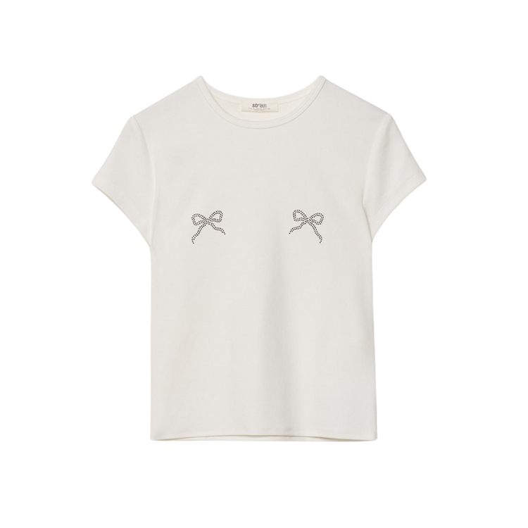 Stradivarius Camiseta brillos C