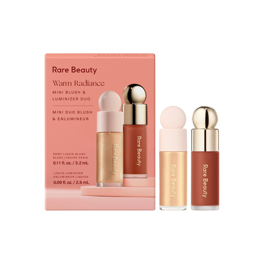 Rare Beauty by Selena Gomez  Mini Warm Radiance Blush & Luminizer Duo Makeup Gift Set