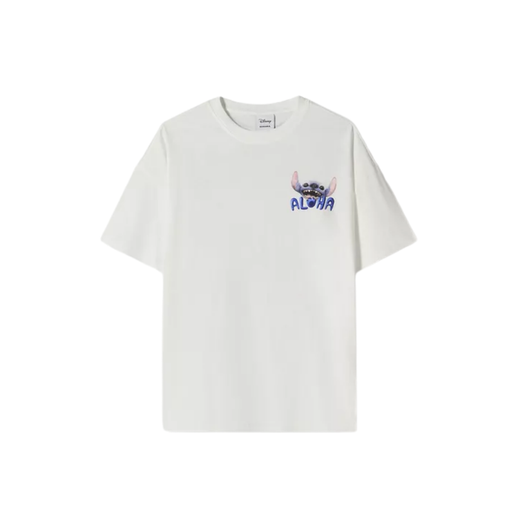 Bershka Camiseta Lilo & Stitch manga corta C1