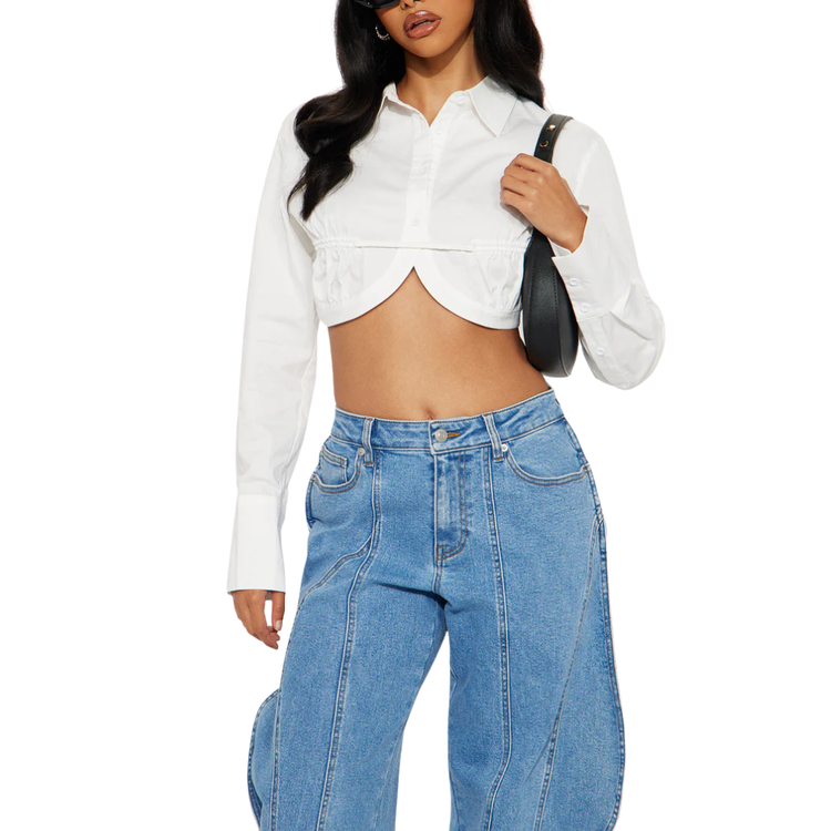 Camisa Her Confidence Poplin - Blanco