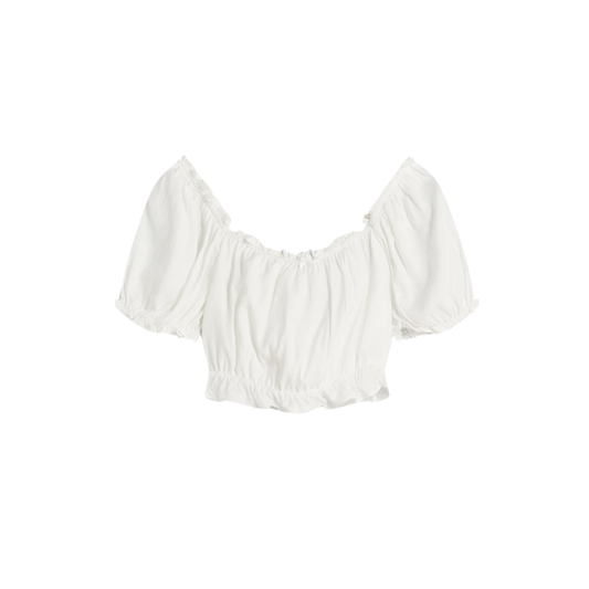 Blusa manga corta cropped U1