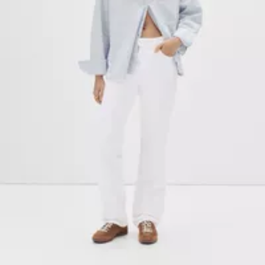 Pull&Bear Jeans rectos mid waist M1