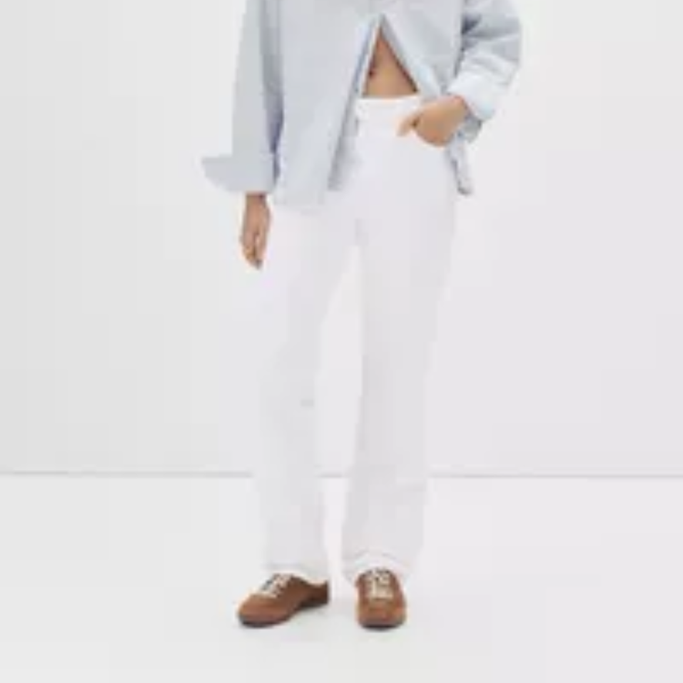Pull&Bear Jeans rectos mid waist M1