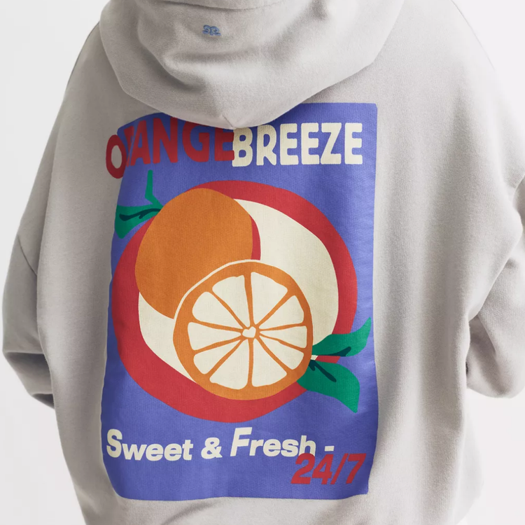 Pull&Bear Hoodie Orange Blossom M