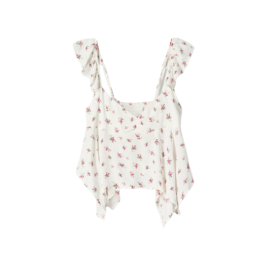 Bershka Blusa textura print T1