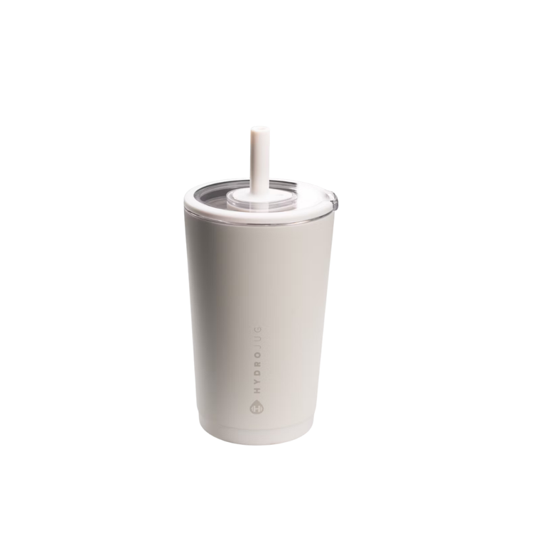 HydroJug Everyday Tumbler – Ceramic-Lined Insulated Tumbler with Straw and Soft-Touch Lid, Cup Holder Friendly