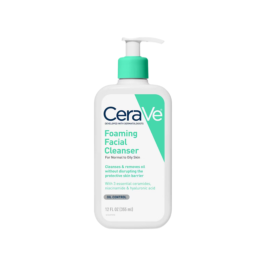 CeraVe Foaming Face Wash with Hyaluronic Acid and Niacinamide for Oily Skin - 12 fl oz