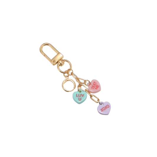 Studio Artifact Lip Charm Keychain Accessory - Candy Hearts