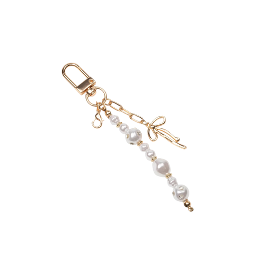 Studio Artifact Lip Charm Keychain Accessory - Pearl