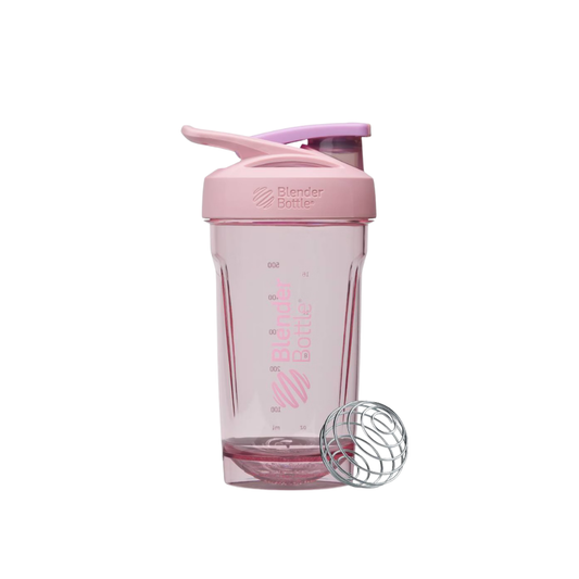 BlenderBottle 24oz Plastic Strada Tritian Water Bottle - Pink