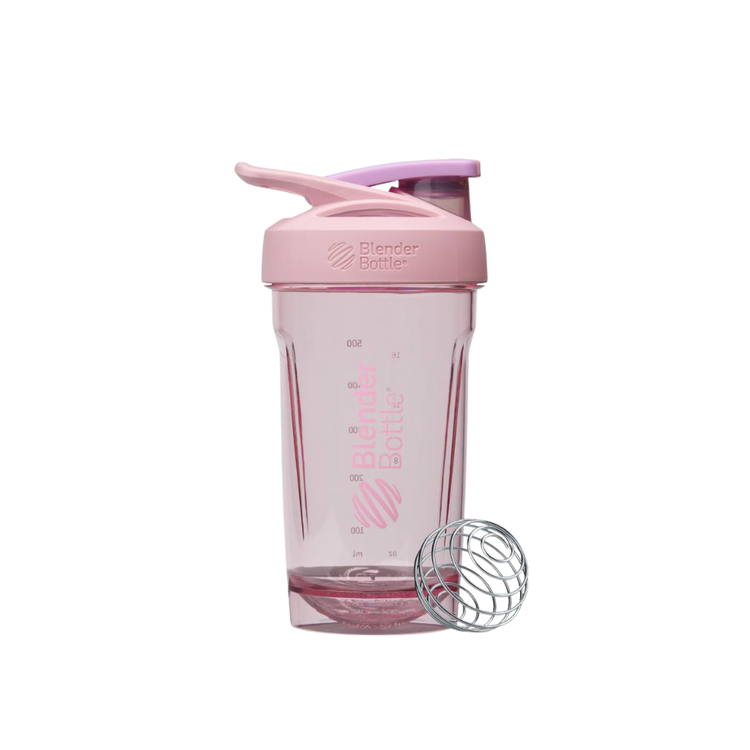 BlenderBottle 24oz Plastic Strada Tritian Water Bottle - Pink