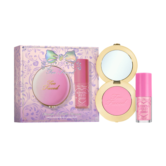 Too Faced 
Dream A Little Dream Makeup Gift Set: Cloud Crush Blush & Kissing Jelly Lip Oil