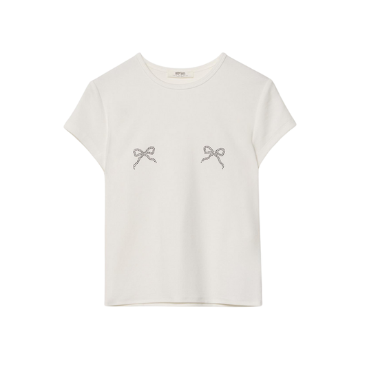 Stradivarius Camiseta brillos C