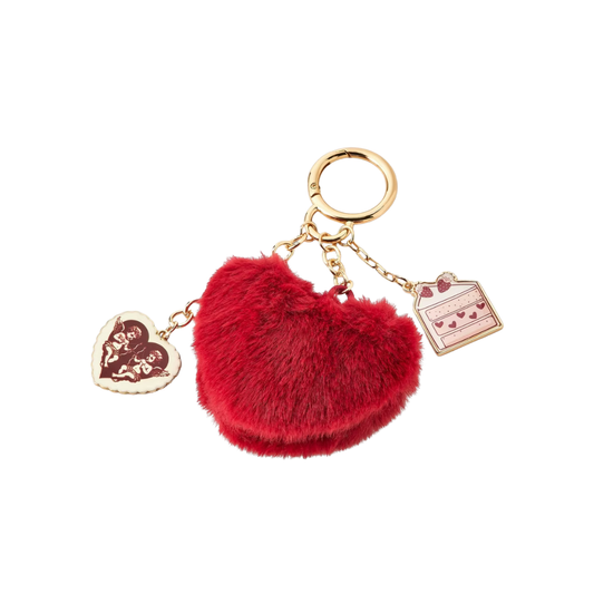 Valentine's Day Heart & Cake Bag Charm - A New Day™ Red