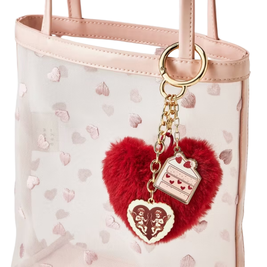 Valentine's Day Heart & Cake Bag Charm - A New Day™ Red