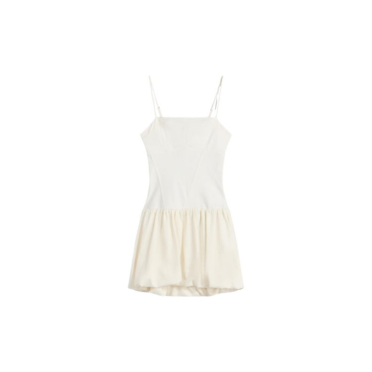 Bershka Vestido mini entallado falda globo K