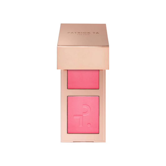 PATRICK TA  Mini Major Headlines Double-Take Crème & Powder Blush Duo